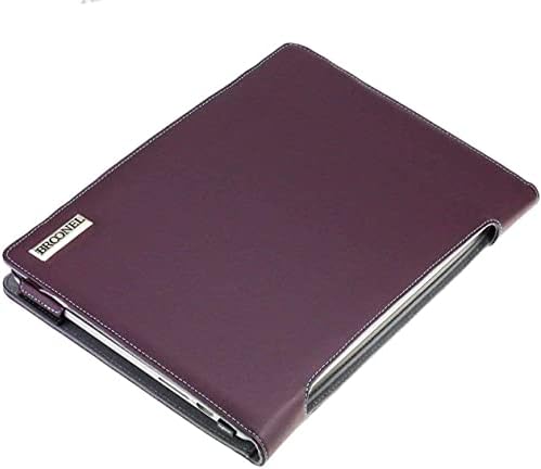 Bronel - Profil Series - Ljubičasta kožna futrola za laptop kompatibilna sa HP Chromebookom 11a-na0000NA laptop