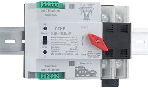 Neyens YCQ4-100R / 2P 220V Dvostruka jednofazna DIN šina ATS Automatski prijenos Električni selektor prekidači neprekinuti