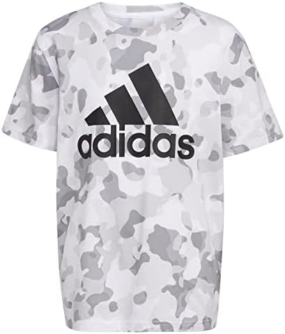 Adidas Boys 'kratki rukav Alover pamuk Camo Bos Logo Majica