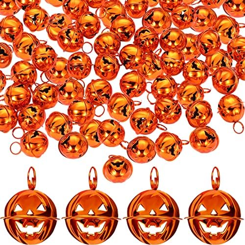 60 komada Božićne bundeve zvona Jack o lampionima zvona Halloween Bells bundeve perle Pumpkin perle za ukrašavanje Halloween Dekoracije