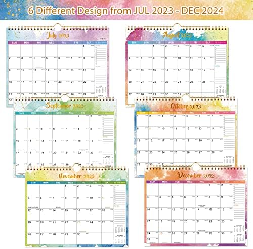 Kalendar 2023-2024-2023-2024 Zidni Kalendar, Jul. 2023.do decembra. 2024, 11 x 8.5, 18 Mjesečni zidni kalendar 2023-2024 sa All-in-1