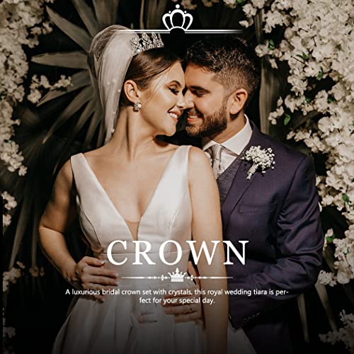 BARTOSI barokne krune Vintage princeza kruna nevjesta vjenčanje Tiara Rhinestones queen Crown Hair Accessories za Brithday Prom