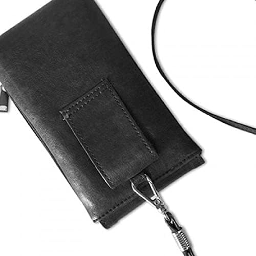 Smeđa cvjetna boja lait novčanik tašna viseća mobilna torbica crni džep