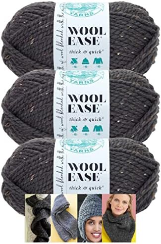 Lion Brand Wool-Ease Thick & amp; Quick Yarn - 3 pakovanje sa uzorcima kartica u boji - 640-151