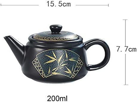 Mali teapots Kettles Japanese za štednjak Top Vintage Crna keramika Tea Pot čaj set porculanski čaj čaj ručni čajnik - čajni čajnik