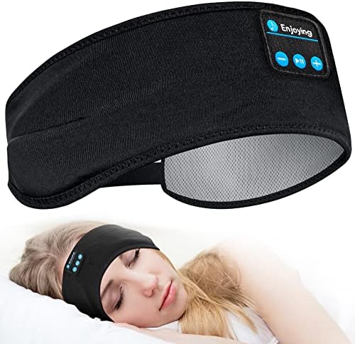 Voerou slušalice za spavanje, podesive slušalice za glavu Bluetooth, ultra-dugu vrijeme za spavanje sa ugrađenim u HD HI FI zvučnici, savršeni za spavanje, vježba, tenis, joga, putovanja, nesanica