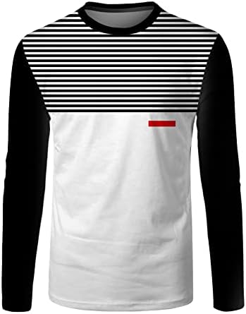Xxbr muns casual majice, osnovna ugrađena modna vježba Casual Patchwork Crewneck majica Sport Sport Atletic Fall Tees