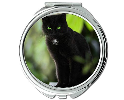 Ogledalo, putno ogledalo, zeleno oči pet Stare mačje ogledalo za muškarce / žene, 1 X 2x uvećanje