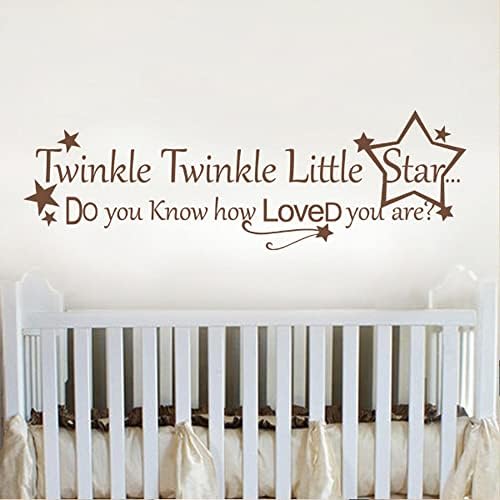 Twinkle Twinkle Little Star-vinyl Wall Decal rasadnik Citati ljubavni zidni natpisi za dječiju sobu rasadnik