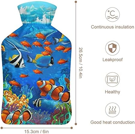 Podvodna flaša za toplu vodu sa mekanim poklopcem za toplu kompresiju i terapiju hladnom ublažavanju bolova 6x10. 4in