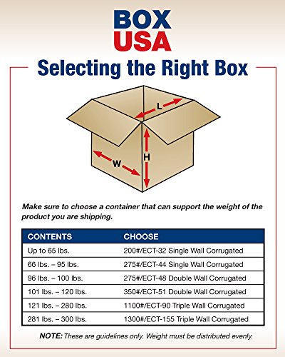 BOX USA 15 pakovanje visokih valovitih kartonskih kutija, 12 D x 12 Š x 52 v, Kraft, dostava, Pakovanje i selidba