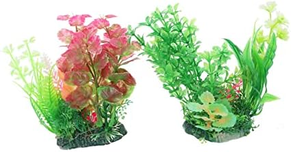 Ipetboom 2pcs špiljski dodaci Hidroponski ukras ukras ukrasi ukrašavanje akvarijskih skrovica za vodu zelenilo riba plastična postrojenje za simulaciju vodene modele Dekorativna trava