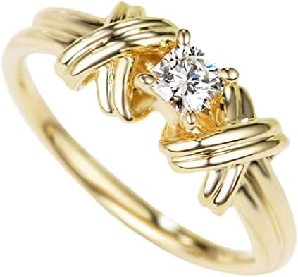 Moli se na njemu moli se nad njim moli se kroz njega prsten zlato geometrija oblik prsten prelaz Rhinestone prsten elegantna geometrija