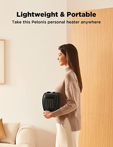 PELONIS PHTA1ABB prijenosni, 1500w / 900W, tiho hlađenje & amp; Način grijanja grijač prostora za cijelu sezonu, prevrtanje & zaštita