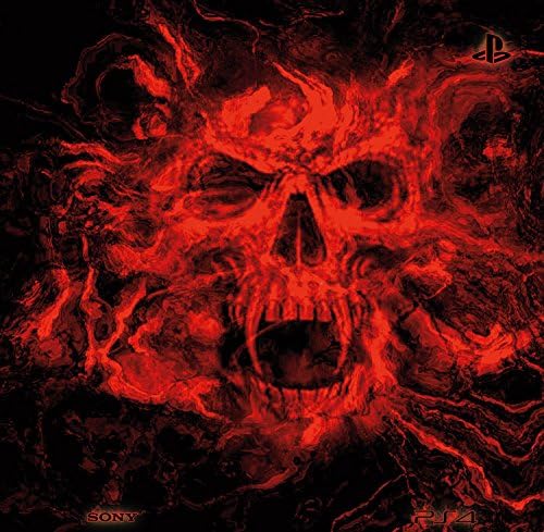 Koža Ps4 PRO-SKULL plamen crvena - ograničeno izdanje decal COVER ADESIVA Playstation 4 Slim SONY BUNDLE