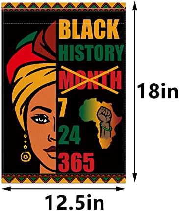 Mjesec Black History GRAD 12.5x18 '' Crna istorija mjesec Dekoracija Afrička američka proslavna ukras i potrepštine za kućnu učionicu