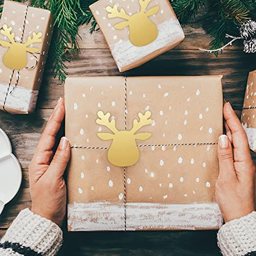 90kom zlatne naljepnice za koverte, naljepnice sa Elk kovertama ljepljive naljepnice sa omotnicama za pozivnice / čestitke / Božićne