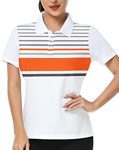 LLDress Womens Golf majice Štampane polo majice kratkih rukava navlakavaju vlagu Wicking atletske sportske majice