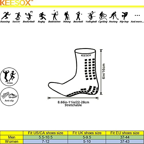 KEESOX čarape protiv klizanja/košarka/fudbal